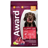 AWARD Корм д/вз.собак всех пород, с ягненком, индейкой, яблоком и черникой 2 кг
