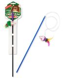 Сибирская кошка Дразнилка-удочка мышь с хвостом из перьев