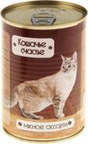 Кошачье счастье ж/б Корм д/кошек мясное ассорти 410 гр