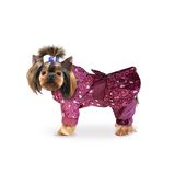 Дождевик "Кокетка" узор розовый S