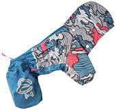 Дождевик "Камуфляж" для мальчиков, серо/голубой №18