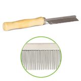 Расческа с деревянной ручкой 18 х 3 х 1,5 см