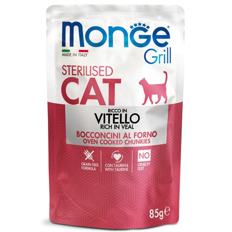 Monge Grill Cat Vitello Sterilised 85 гр