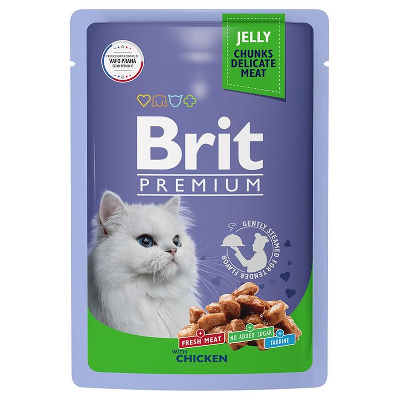 Brit Premium Cat Pouch Chicken in Jelly 85 гр