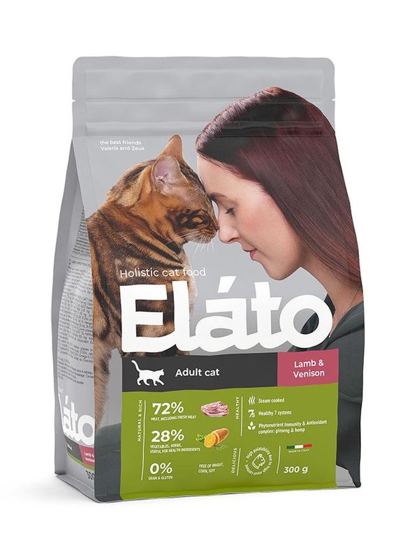 Elato Holistic Adult Сat Lamb & Venison 300 гр