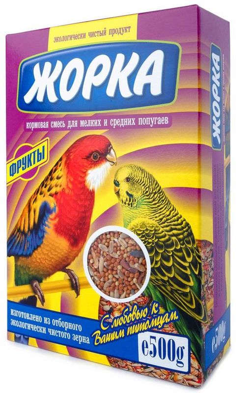 Корм для средних и мелких попугаев, 500 гр Орех