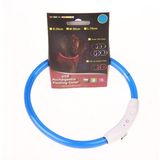 Светящийся заряжаемый USB-ошейник Зеленый