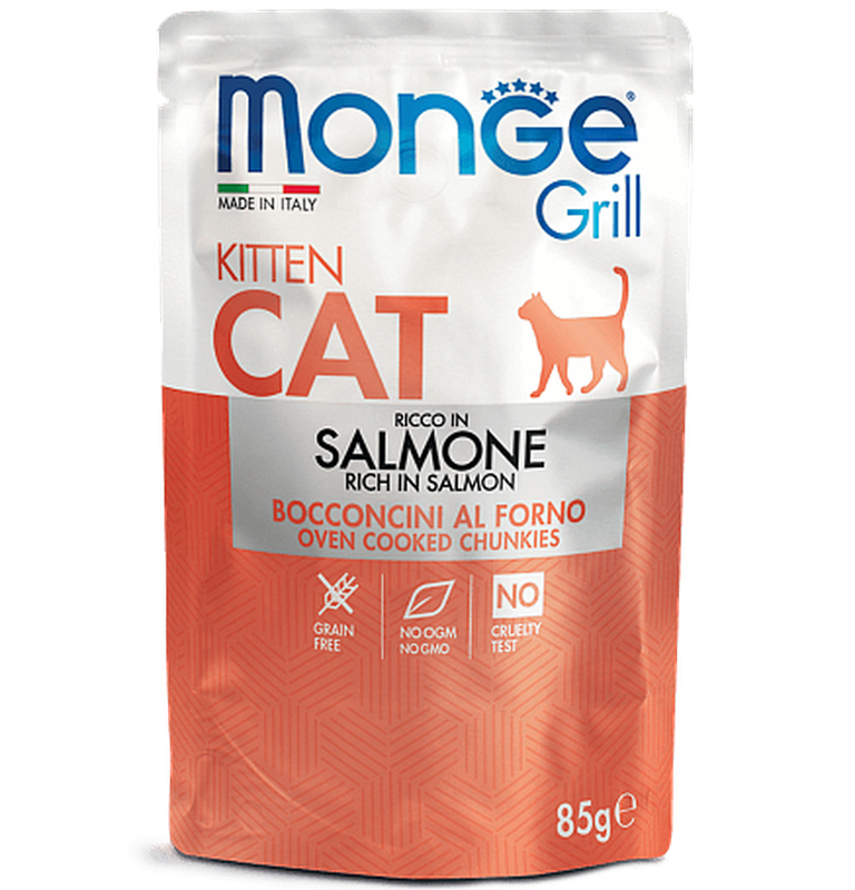 Monge Cat Grill Pouch Salmone Kitten 85 гр