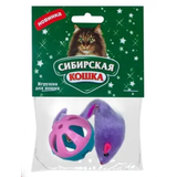 Сибирская кошка Игрушка д/кошки НАБОР "Мышь + Мяч с погремушкой" 1*2шт