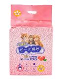 Соевый комкующийся наполнитель с ароматом персика 10 л