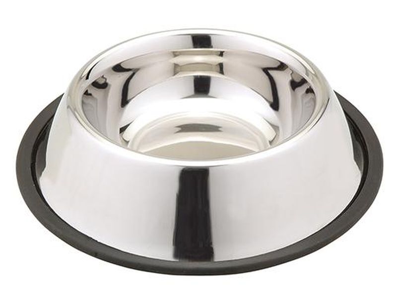 Миска из нержавеющей стали на резине 2 л