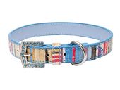 Ошейник "Колибри" с рисунком "Радуга" 15 мм х 35 см