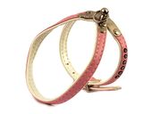 Шлейка "Колибри" со стразами, 10 мм, обхват груди 21-26 см, обхват шеи 20см розовая